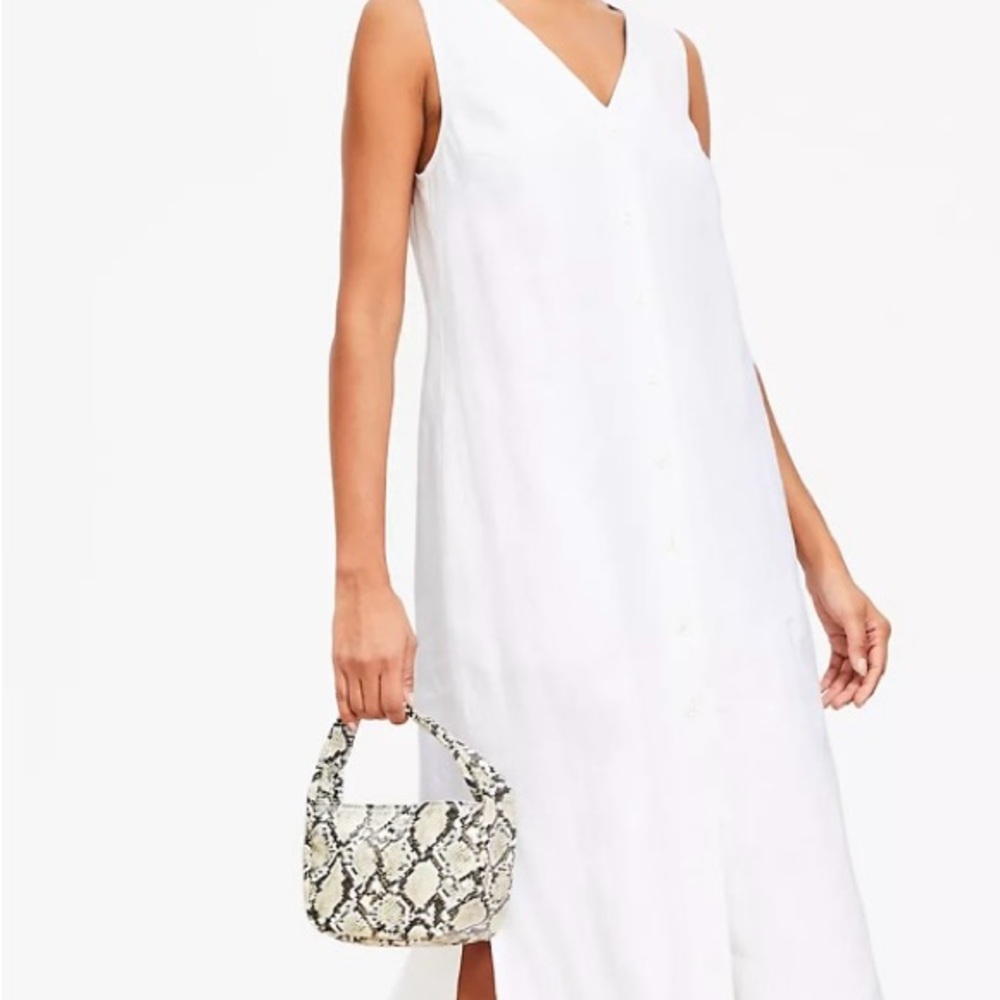 Loft Linen Sleeveless Dress
